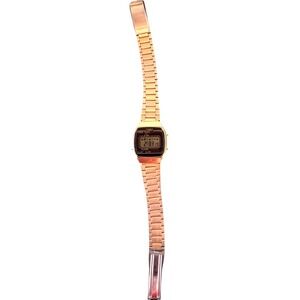 Vintage Timex Quartz Digital Watch Gold Tone | Alarm Chrono | Works